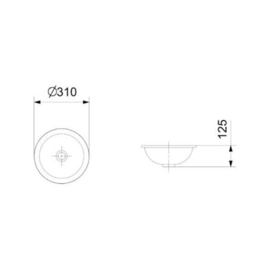 Cuba De Sobrepor E Embutir Redonda 310 Diâmetro Celite Preto - Imagem principal - abf52549-e3ca-4d4f-8f8f-06e24ea9e4b4