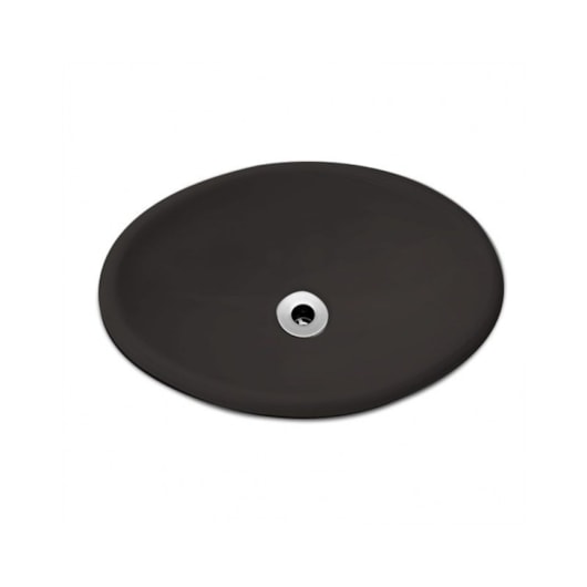 Cuba De Sobrepor Oval 44x32cm Preto Celite - Imagem principal - c090b66e-70b2-49e0-b7fa-4002f3a7a73f