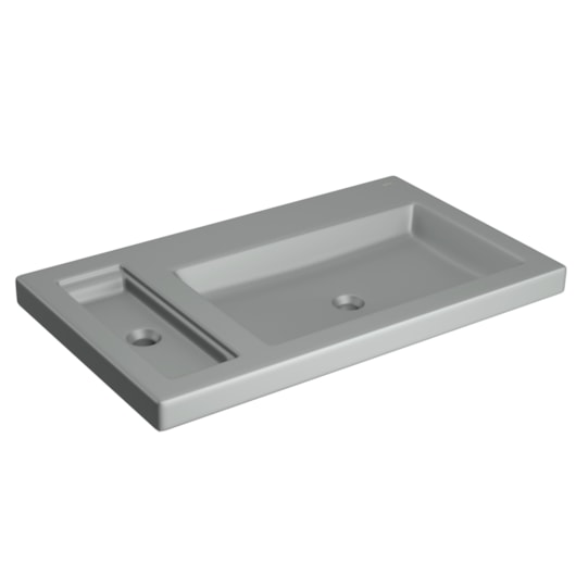 Cuba De Sobrepor Para Saboneteira Grelha Cinza Foco Deca - Imagem principal - 441e7db0-5ab3-4005-bd9b-84feb3f8c150