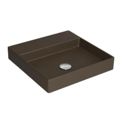 Cuba De Sobrepor Quadrada 40x40cm Com Mesa L129 Marrom Fosco Deca
