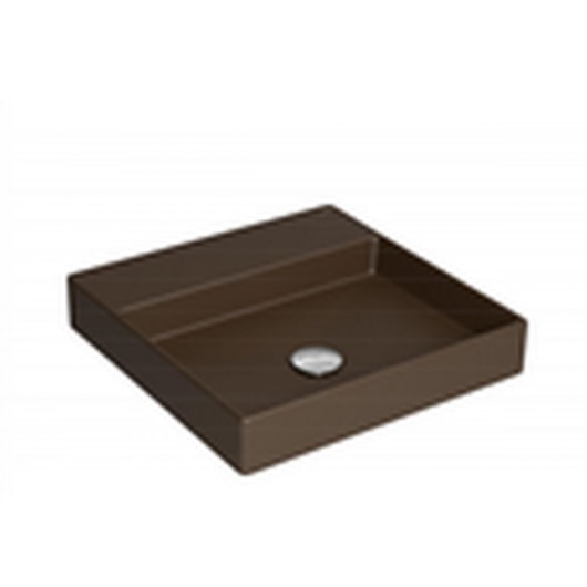 Cuba De Sobrepor Quadrada 40x40cm Com Mesa L129 Marrom Fosco Deca - Imagem principal - 5a75f713-97e4-424e-83b8-866aae3c8e1d