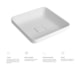 Cuba De Sobrepor Quadrada Sem Mesa Slim Branco Deca 40x40cm - 57838b3e-e6b7-42e8-83a4-c1e8d5562166