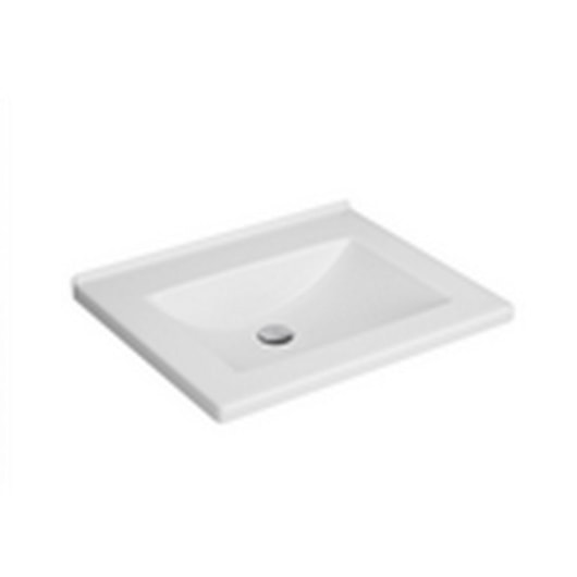 Cuba De Sobrepor Retangular 57x46cm Com Mesa L940 Branco Deca - Imagem principal - 4448bcc7-e584-436b-9b3c-3bc99e07aff3