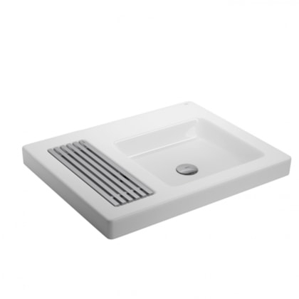 Cuba De Sobrepor Retangular Branco Deca 60,5x47,5cm