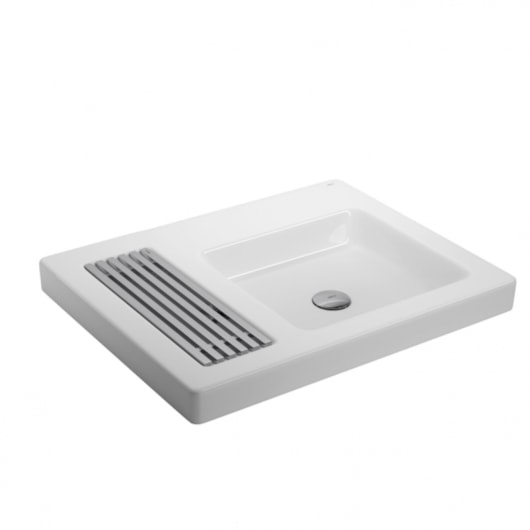 Cuba De Sobrepor Retangular Branco Deca 60,5x47,5cm - Imagem principal - 407fe3de-476c-42b8-8852-7a927461e168