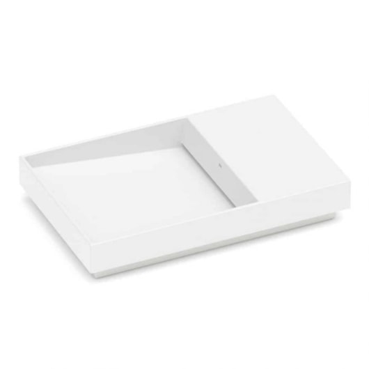 Cuba de Sobrepor Retangular Com Mesa Dash Horizon 60x38cm Branco Matte Roca - Imagem principal - 5558ca7c-ae81-4273-918e-6622cb8fd70b
