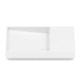 Cuba de Sobrepor Retangular Com Mesa Dash Horizon 60x38cm Branco Matte Roca - 15ad3f67-1569-4972-8da0-d5c43e57540a