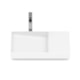 Cuba de Sobrepor Retangular Com Mesa Dash Horizon 60x38cm Branco Matte Roca - 6b507dcc-24ec-4dd9-b3c0-32d53ab535db