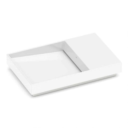 Cuba de Sobrepor Retangular Com Mesa Dash Horizon 60x38cm Branco Roca