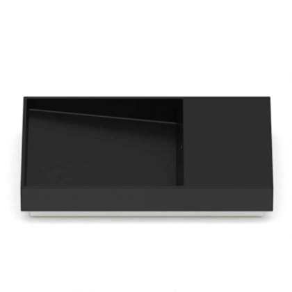 Cuba de Sobrepor Retangular Com Mesa Dash Horizon 60x38cm Matte Black Roca