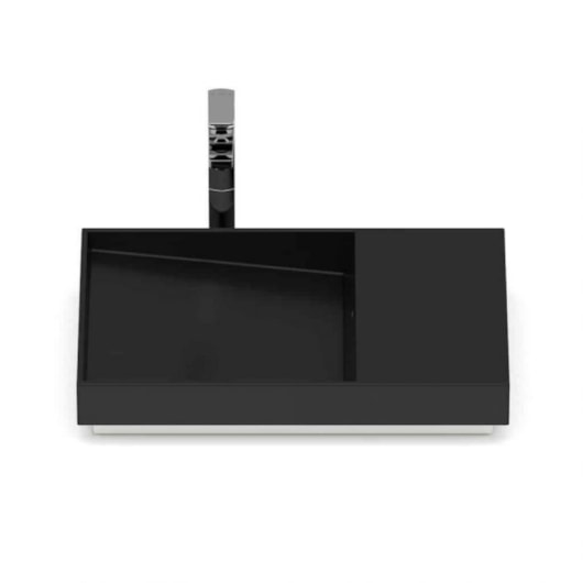 Cuba de Sobrepor Retangular Com Mesa Dash Horizon 60x38cm Matte Black Roca - Imagem principal - 47b55ac0-4aaa-4475-873c-d8aca7acd684