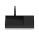 Cuba de Sobrepor Retangular Com Mesa Dash Horizon 60x38cm Matte Black Roca - 9aaf7234-5475-4456-a1af-d22a982319e2