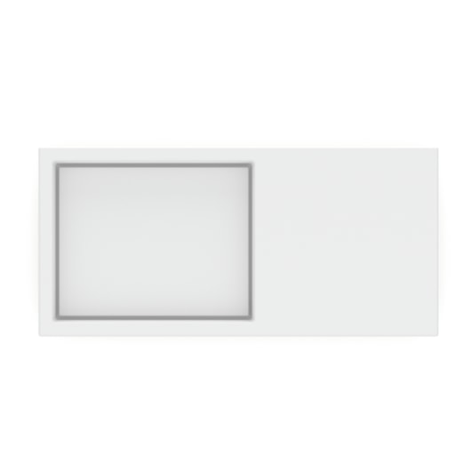 Cuba de Sobrepor Retangular Com Mesa e Tampo Skyline Horizon 80x38cm Branco Matte Roca - Imagem principal - 8e37143f-159c-440c-9b16-fe0891428088