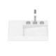 Cuba de Sobrepor Retangular Com Mesa View Horizon 60x42cm Branco Matte Roca - 9d7aae7a-3085-4465-9810-52bc9c644cde