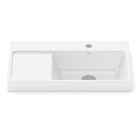 Cuba de Sobrepor Retangular Optica L60 60x38cm Branco Roca - Imagem principal - 4b11f152-7074-429b-91b8-a4e1aeaef4bc