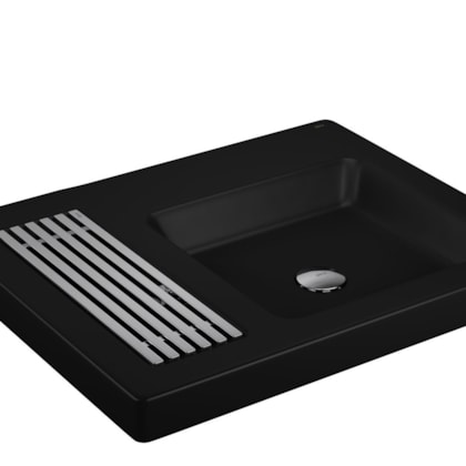 Cuba De Sobrepor Retificado L131 Ébano Fosco Deca 60,5x47,5 cm