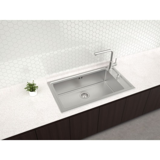 Cuba de Sobrepor Square 86 em Aço Inox Tramontina - Imagem principal - a363b6a9-4780-4939-8dc8-891d8348074e