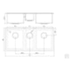 Cuba Design Collection Quadrum 2.5 C 34 em Aço Inox Com Acabamento Scotch Brite Tramontina 97x46x20,5cm - 853e77a9-0261-45bd-b6cb-0d81ec054d03