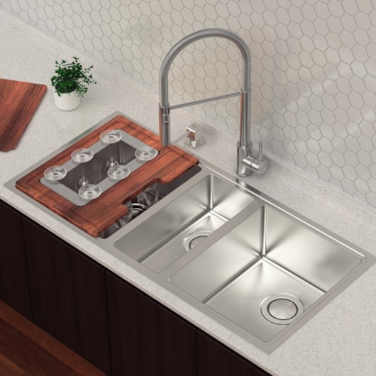 Cuba Design Collection Quadrum 2.5 C 34 em Aço Inox com Acessórios Tramontina - Imagem principal - 4ebd7ee4-f92a-4457-83b7-e96441ed41b8