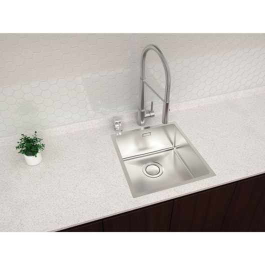 Cuba Design Collection Quadrum 40 Em Aço Inox Com Acabamento Scotch Brite Tramontina 34x40x20,5cm - Imagem principal - 09b2540b-b0f2-4b0f-912d-b80baa3b9bae