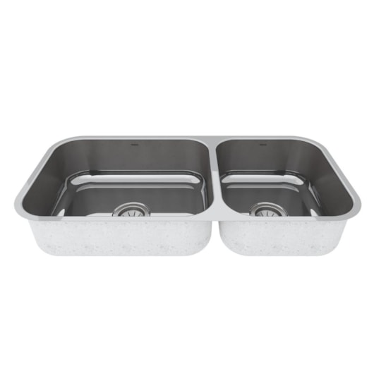 Cuba Dupla De Inox Polido Mekal 86x40x20cm - Imagem principal - c6644dd2-c2d6-4ff5-bb25-ac4566aed77d