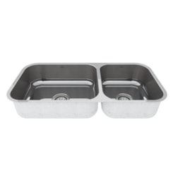Cuba Dupla De Inox Polido Mekal 86x40x20cm