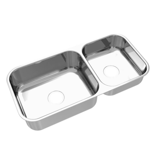 Cuba Dupla De Inox Polido Mekal 86x40x20cm - Imagem principal - 5cfe774c-98a3-40a8-9227-22a034a7f57a