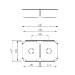 Cuba Dupla Em Inox CD-34 Mekal