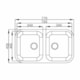 Cuba Dupla N3 Com Válvula 3.1/2 Para Lavatório De Mesa Brilho Plus Ghelplus 72x40x17cm - 9126385b-8fd3-47de-8bb8-c1264461903f