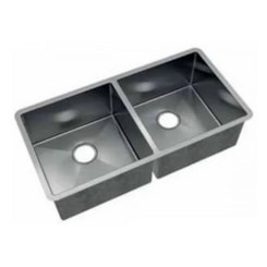 Cuba Dupla Retta 82,5x40cm Sem Válvula Escovado Mekal