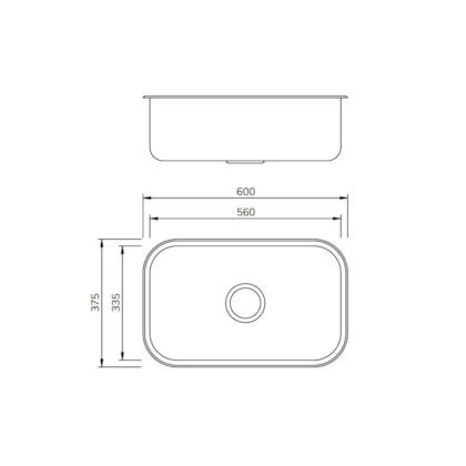 Cuba Inox Cs-2 Inox Polida Mekal 56x34x17cm