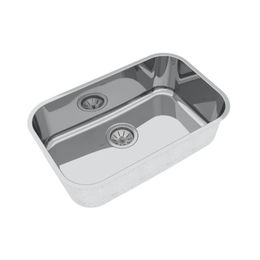 Cuba Inox Cs-2 Inox Polida Mekal 56x34x17cm - Imagem principal - 6af6eb3d-30ac-4f40-9786-8a38c411b98b