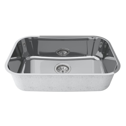 Cuba Inox Cs-2 Inox Polida Mekal 56x34x17cm - Imagem principal - 16feb4eb-0fdb-4eba-bc06-6e8422dde34d