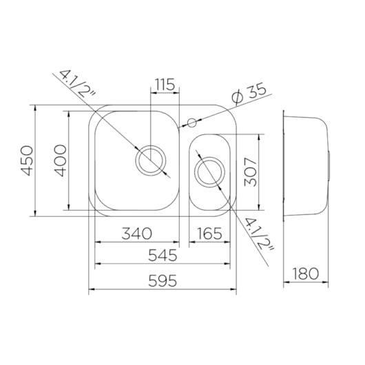 Cuba Inox Lift Alto Brilho Cd0 Com Acessórios E Válvula 4,5 Docol 54,5x40x18 cm - Imagem principal - 3fa5a2de-834c-451d-a4d2-3a988536de9c
