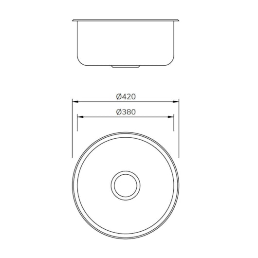 Cuba Inox Mekal 38x38x17cm - Imagem principal - feb7d02e-4f89-4c1f-b3c9-5ca64980149a