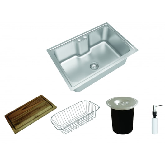 Cuba Inox Premium Com Acessórios Ghelplus 63x44x20cm - Imagem principal - 1f30a255-5afd-47b9-84a8-bd7578bc5334