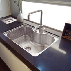 Cuba Morgana 60 Fx Undermount em Aço Inox Escovado com Acessórios Tramontina