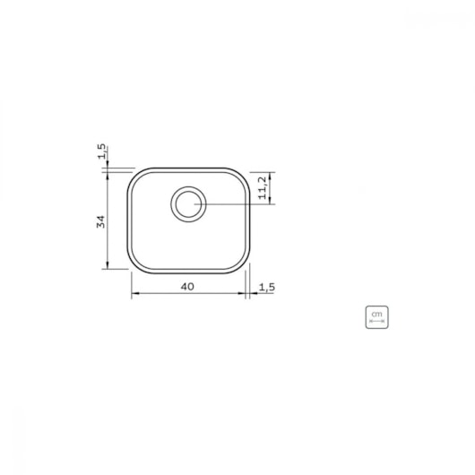 Cuba N0 Lavínia Inox Com Válvula Tramontina 40x34x17cm - Imagem principal - 91d17d24-6ec1-4d7b-8687-48f988f64d2e