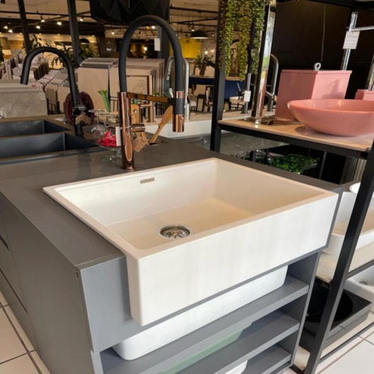 Cuba Para Cozinha Duraquartz Pimenta Farm 60 Duraquartz Branco Nevado Sabbia - Imagem principal - c7f37d82-0182-4e8e-b820-b7e80c841738