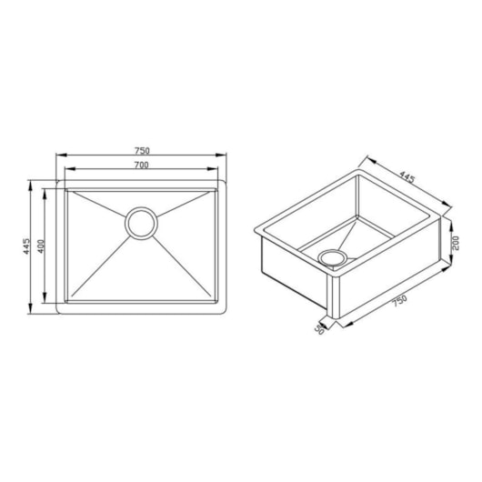 Cuba Primaccore Farm Sink Pvd Grey Debacco - Imagem principal - f7691f9b-237c-4e35-a70a-c8d5c7231d87