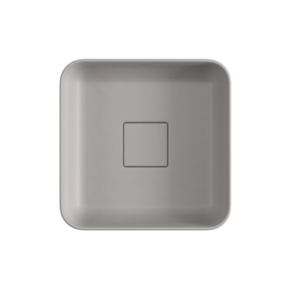 Cuba Quadrada De Apoio Cinza Antracite Deca 30cm