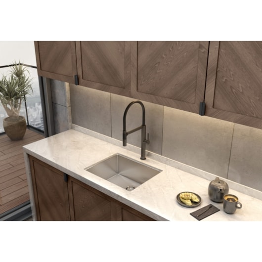 Cuba Quadratino 500 Inox C/ Válvula Debacco 50x40cm - Imagem principal - b797f9f1-a53c-488e-a5f0-9a7676f56478