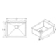 Cuba Quadratino Farm Sink Steel 700 Inox Debacco 75x44,5x20cm - 5b70b886-a978-4a89-990a-c9726d9595a5