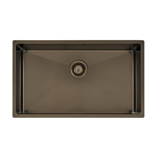 Cuba Quadrum Aço Inox Pvd Black Tramontina 70x40 cm - Imagem principal - 6e82d633-ad17-4672-890e-f1401d7c8c15