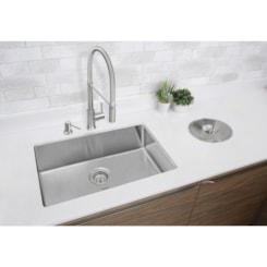 Cuba Quadrum Undermount Inox Com Válvula Acetinado Tramontina 70x40cm