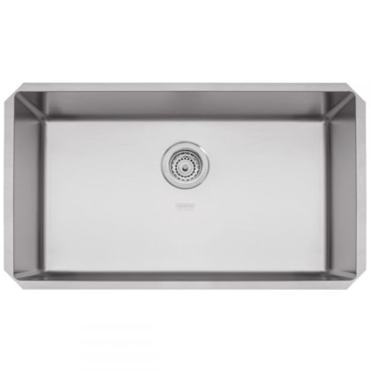 Cuba Quadrum Undermount Inox Com Válvula Escovado Tramontina 70x40cm