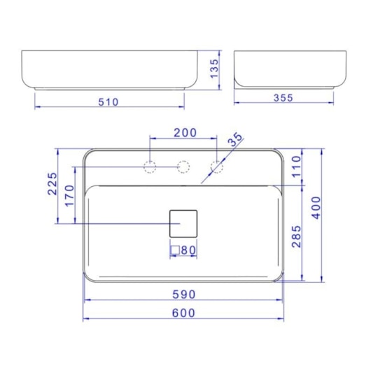 Cuba Retangular De Apoio Com Mesa Ébano Fosco Deca 60 cm - Imagem principal - 5229aaca-aba3-4cd3-a2bd-cdf53f2fa5b7