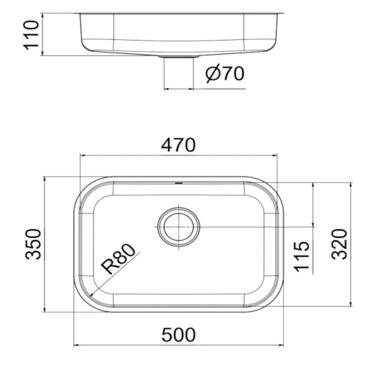 Cuba Riva Sem Polimento Sem Válvula 3,5 Docol 46x30x11 cm - Imagem principal - 9a0ab9a8-cd2a-40df-bc55-190d788bb3a6