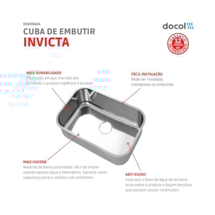 Cuba Sem Vsa Invicta Cs2 Polido Docol 56x34x18cm