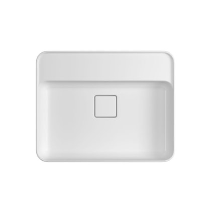 Cuba Semi-Encaixe Retangular Com Mesa Branco Deca 50cm